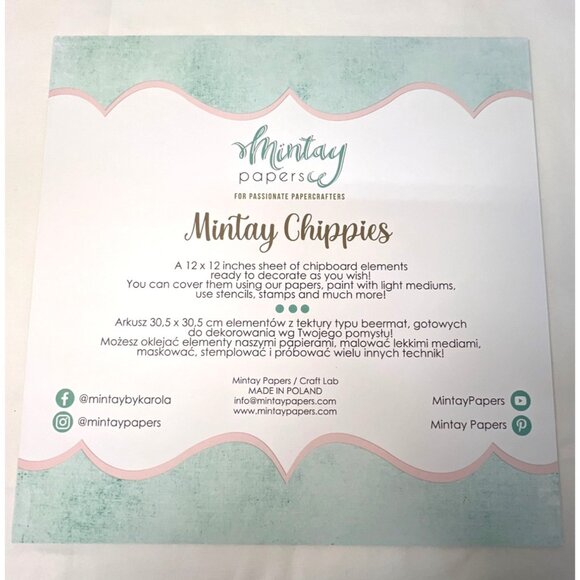 Mintay Chippies Chipboard Decor Elements Family Set  MT-CHIP2-D51 - Picture 3 of 4